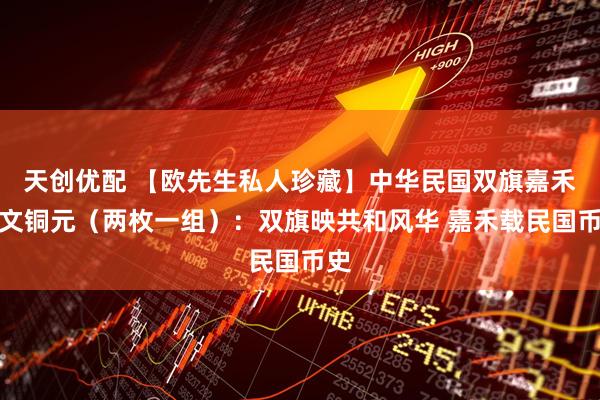 天创优配 【欧先生私人珍藏】中华民国双旗嘉禾十文铜元（两枚一组）：双旗映共和风华 嘉禾载民国币史