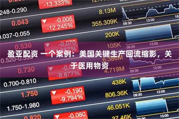 盈亚配资 一个案例：美国关键生产回流缩影，关于医用物资
